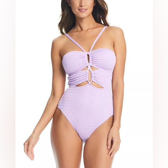 Bar III Other - NWT bar III purple strappy one piece lavender swim suit size large